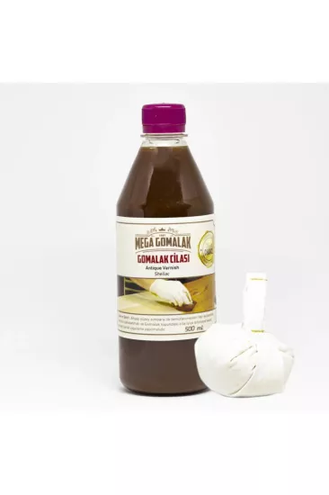 Gomalak Doğal Ahşap Cilası 500 ml  + Sürme Topu